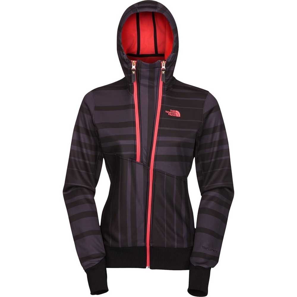 The North Face Black Stripe Softshell Jacket XS